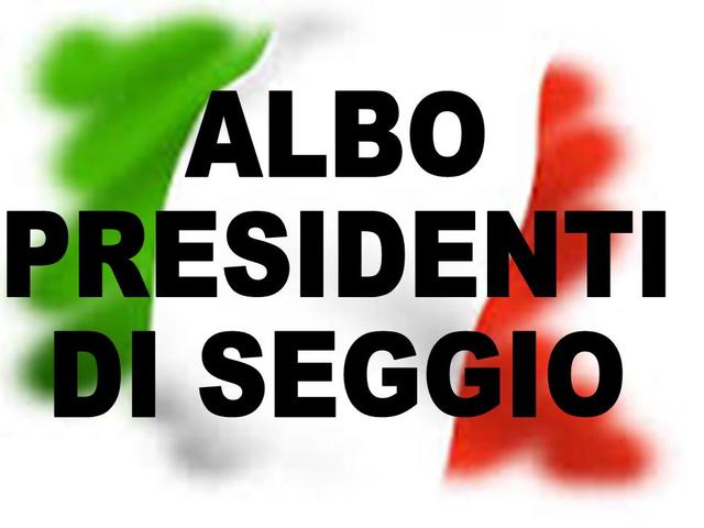 iscrizione albo presidenti di seggio elettorale